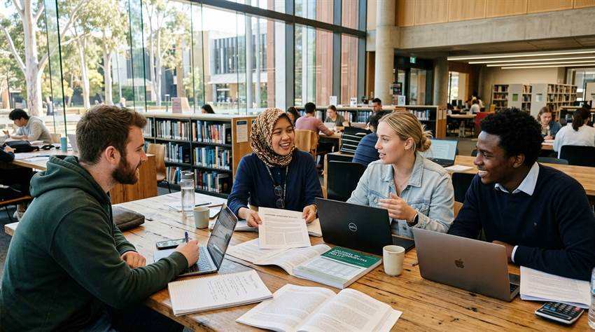 Pelamar beasiswa Australia Awards memverifikasi kelengkapan berkas administrasi dan formulir pendaftaran OASIS